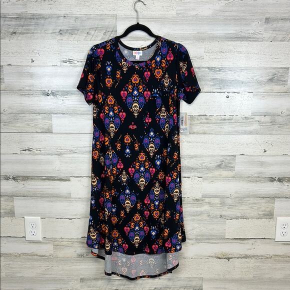 NWT LuLaRoe Carly Print Dress Women’s Size Small - Picture 1 of 6